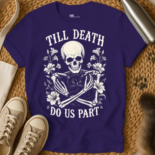 MewTee Purple / S Till Death Do Us Part Shirt | Cat Tee