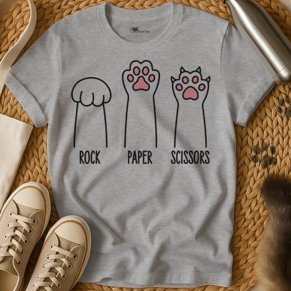 MewTee Rock Paper Scissors Shirt | Cat Tee