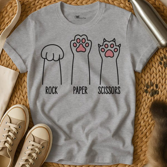 MewTee Rock Paper Scissors Shirt | Cat Tee