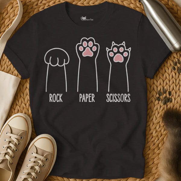 MewTee Rock Paper Scissors Shirt | Cat Tee