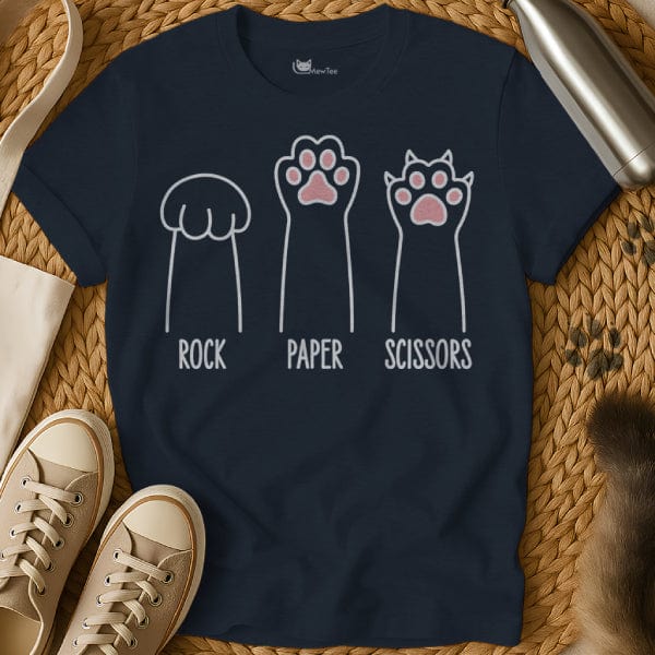 MewTee Rock Paper Scissors Shirt | Cat Tee