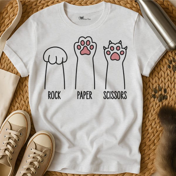 MewTee Rock Paper Scissors Shirt | Cat Tee