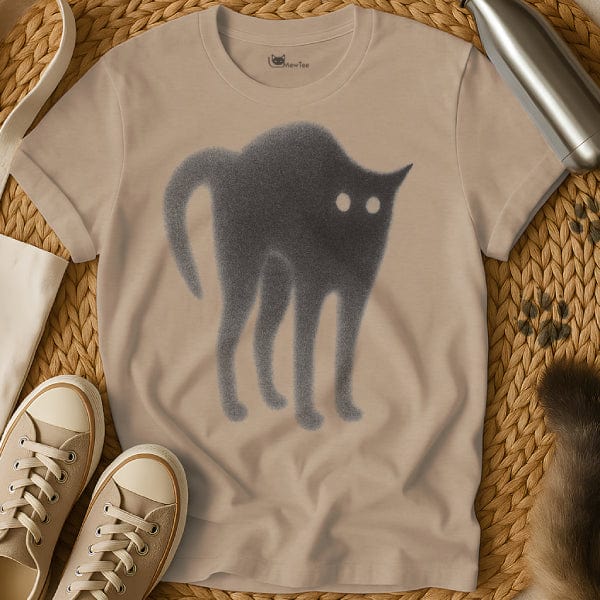 MewTee Sand / S Cat Printed Shirt | Cat Tee