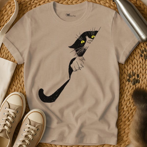 MewTee Sand / S Curious Cat Tee