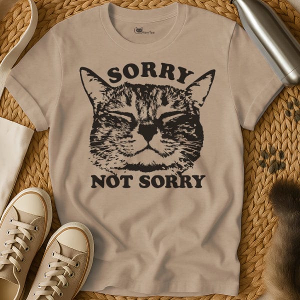MewTee Sand / S Sorry Not Sorry Shirt