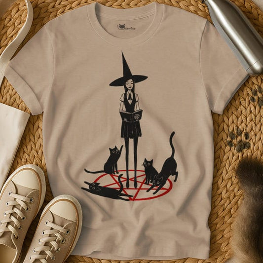 MewTee Sand / S Witch T Shirt
