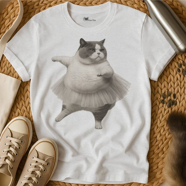 MewTee White / S Ballet Shirt | Cat Tee