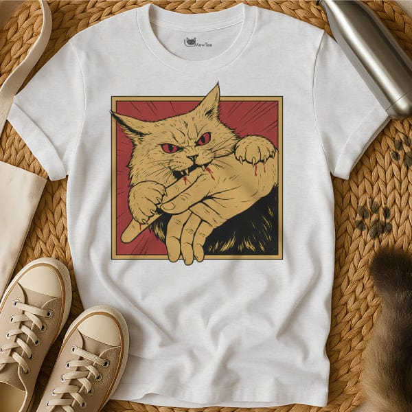 MewTee White / S Bite Shirt | Cat Tee