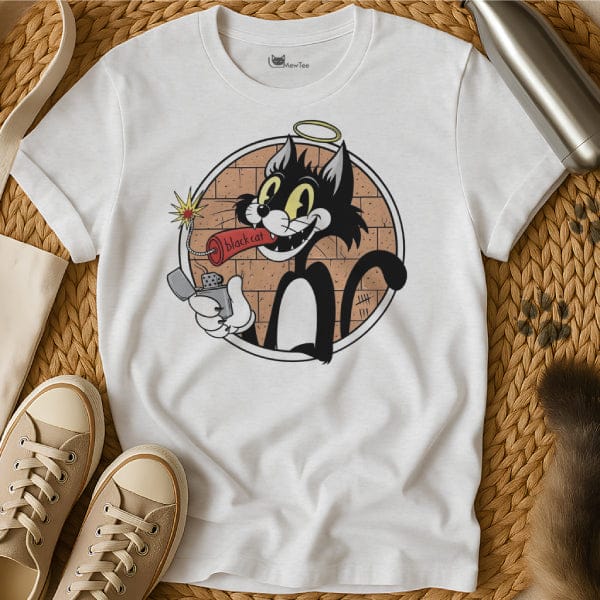 MewTee White / S Black Cat Tee