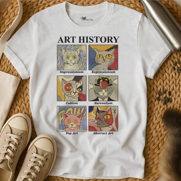 MewTee White / S Cat Art Shirt