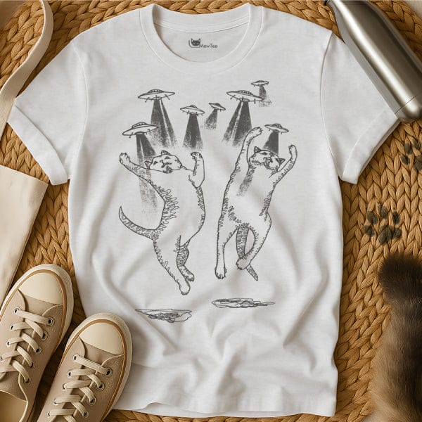 MewTee White / S Cat UFO Shirt