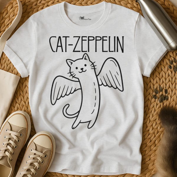MewTee White / S Cat Zeppelin T Shirt