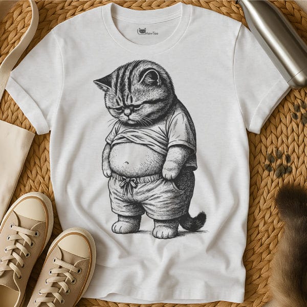 MewTee White / S Chubby Cat Shirt