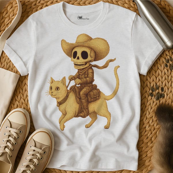 MewTee White / S Cowboy Cat Shirt | Cat Tee