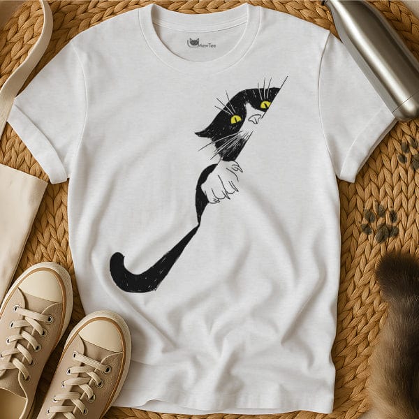 MewTee White / S Curious Cat Tee