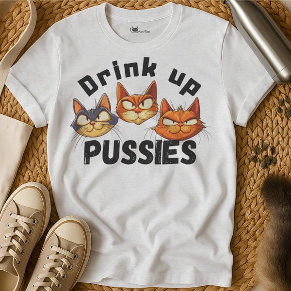 MewTee White / S Drink Up Shirt | Cat Tee