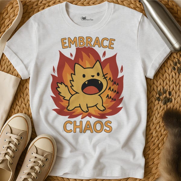MewTee White / S Embrace The Chaos Shirt | Cat Tee