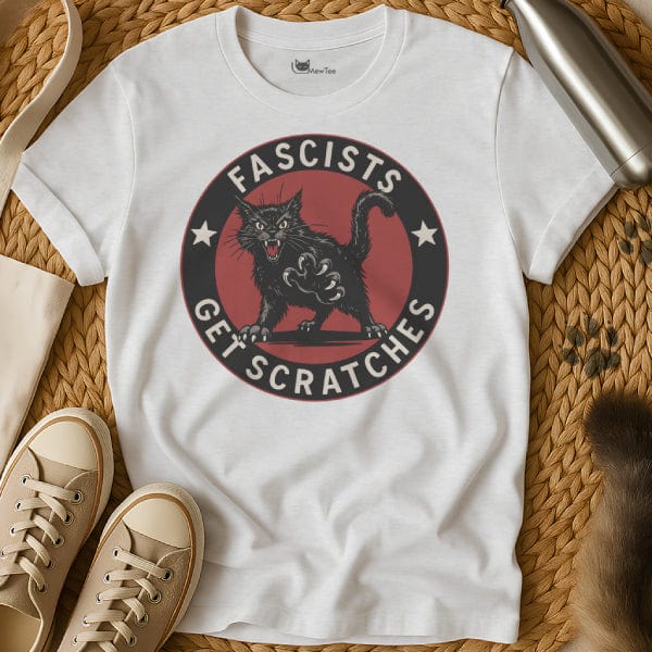 MewTee White / S Fascists Get Scratches Shirt
