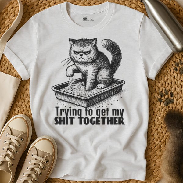 MewTee White / S Get Shit Together | Cat Tee