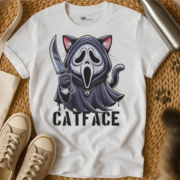 MewTee White / S Ghostface Shirt | Cat Tee