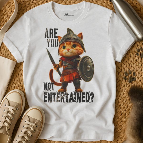 MewTee White / S Gladiator T Shirt | Cat Tee