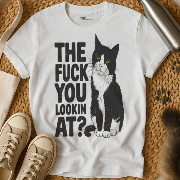 MewTee White / S Look At Me Shirt | Cat Tee