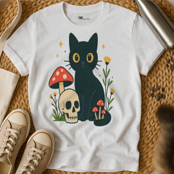 MewTee White / S Mushroom Shirt | Cat Tee