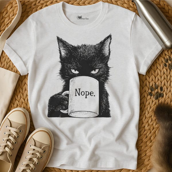 MewTee White / S Nope Cat Shirt