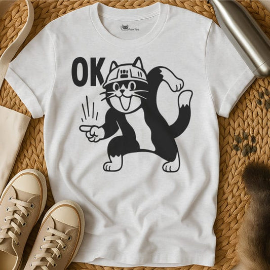 MewTee White / S OK Shirt | Cat Tee