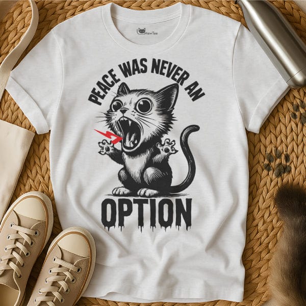 MewTee White / S Peace Was Never an Option Tee