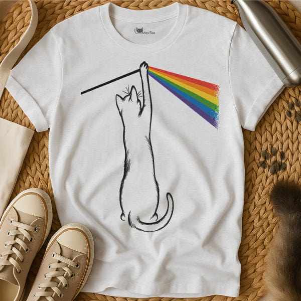 MewTee White / S Rainbow Shirt | Cat Tee