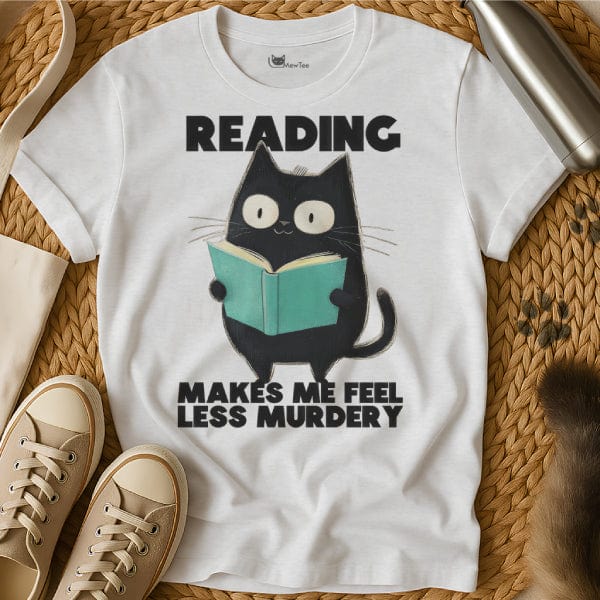 MewTee White / S Read Tee Shirt | Cat Tee