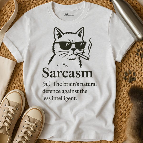 MewTee White / S Sarcasm Shirt | Cat Tee