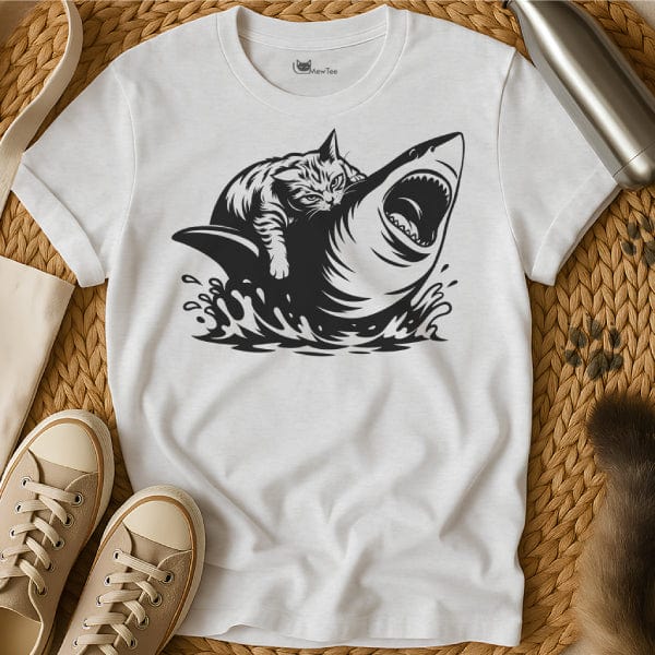 MewTee White / S Shark Cat Shirt