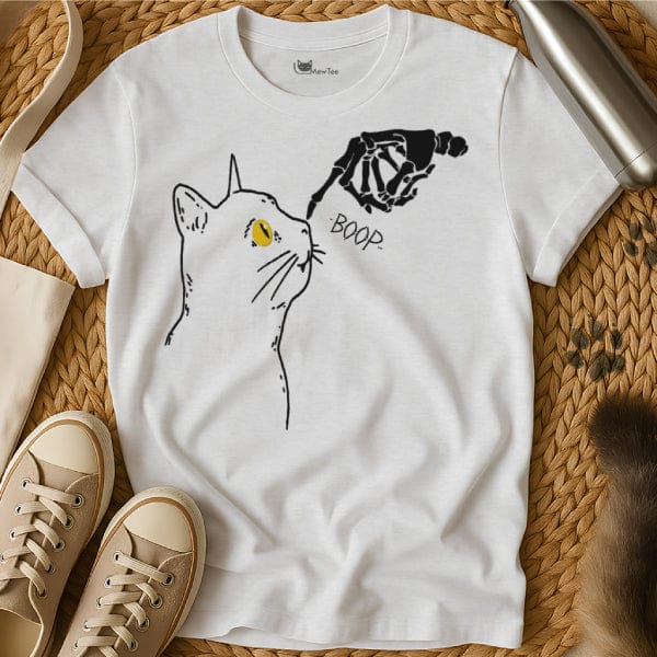MewTee White / S Skeleton Shirt | Cat Tee