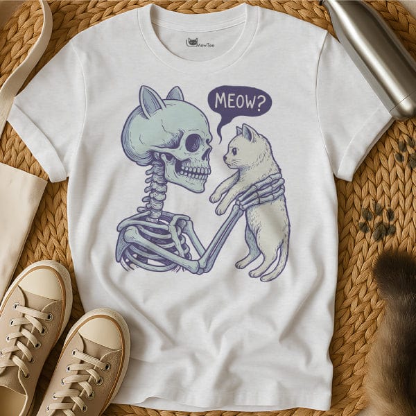 MewTee White / S Skull Cat Shirt