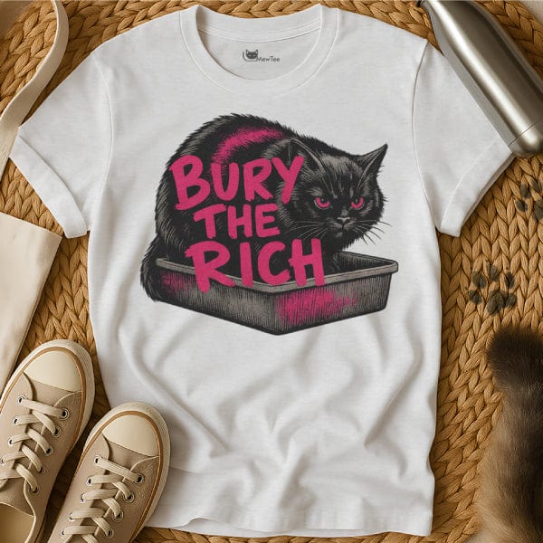 MewTee White / S Stop Being Poor Shirt | Cat Tee