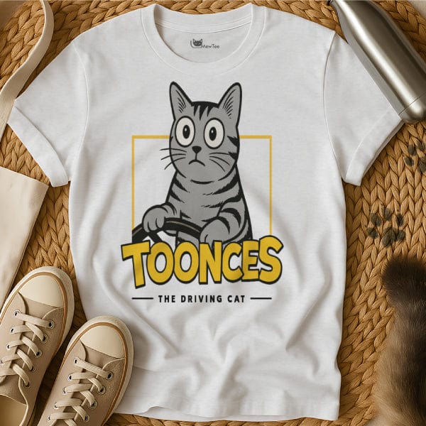 MewTee White / S Toonces the Driving Cat Tee