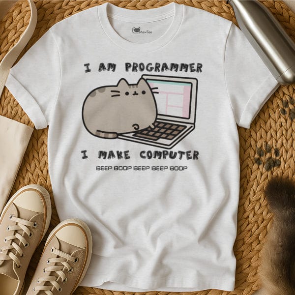 Funny Coding Cat Tee