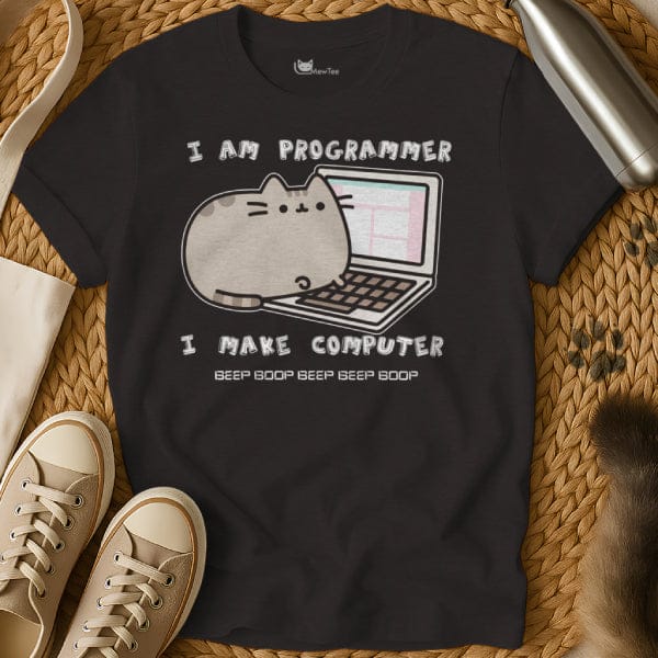 Funny Coding Cat Tee