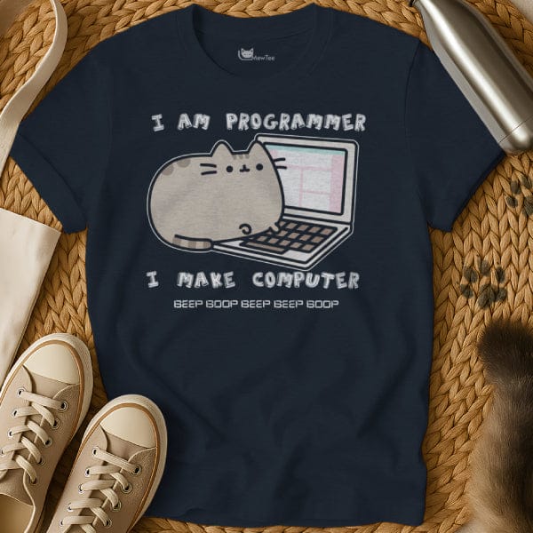 Funny Coding Cat Tee