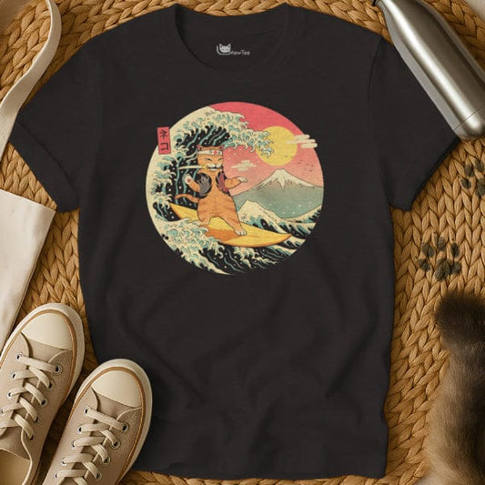 The Great Wave Cat Tee