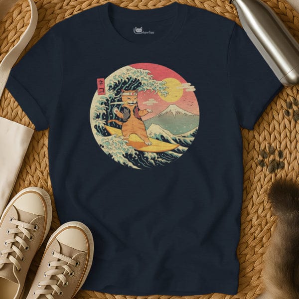 The Great Wave Cat Tee