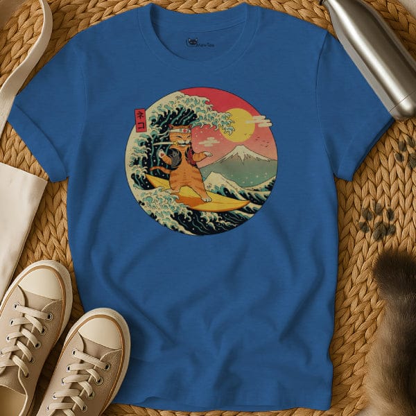 The Great Wave Cat Tee