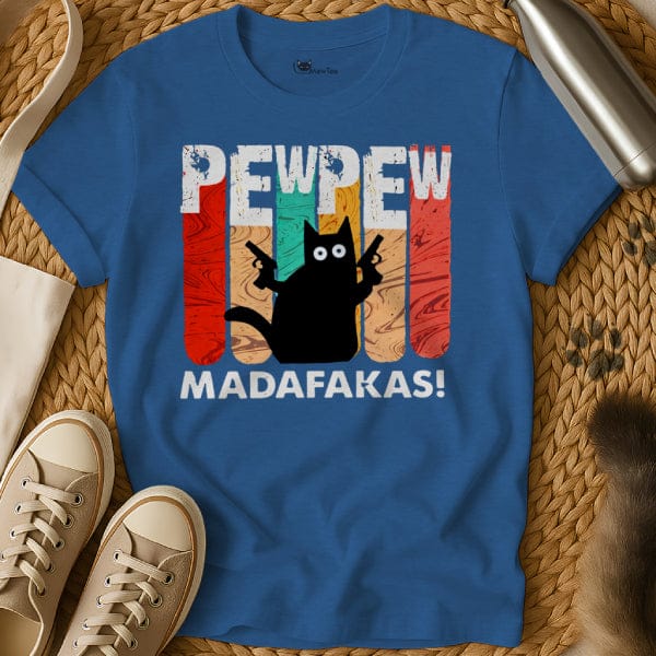 Pew Pew Cat Graphic Shirt