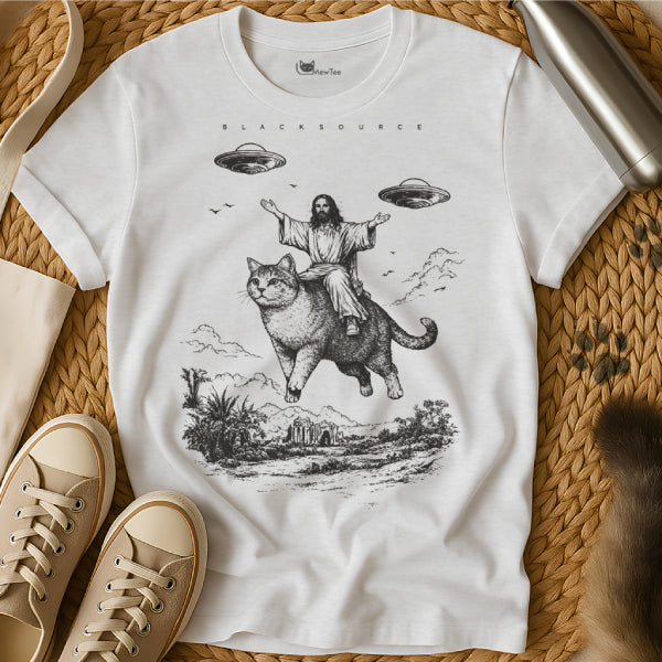 Jesus Riding Cat Shirt