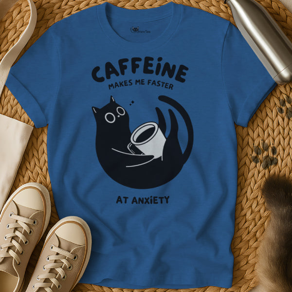 Caffeine Anxiety Cat Tee