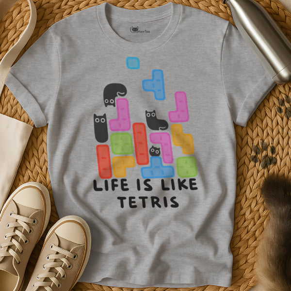 Funny Tetris Cat Shirt