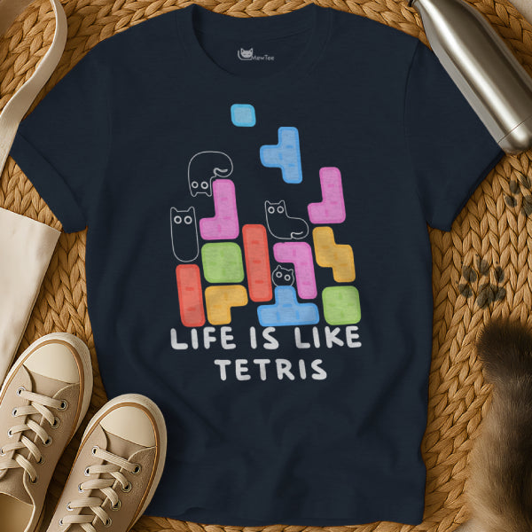 Funny Tetris Cat Shirt