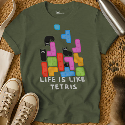 Funny Tetris Cat Shirt